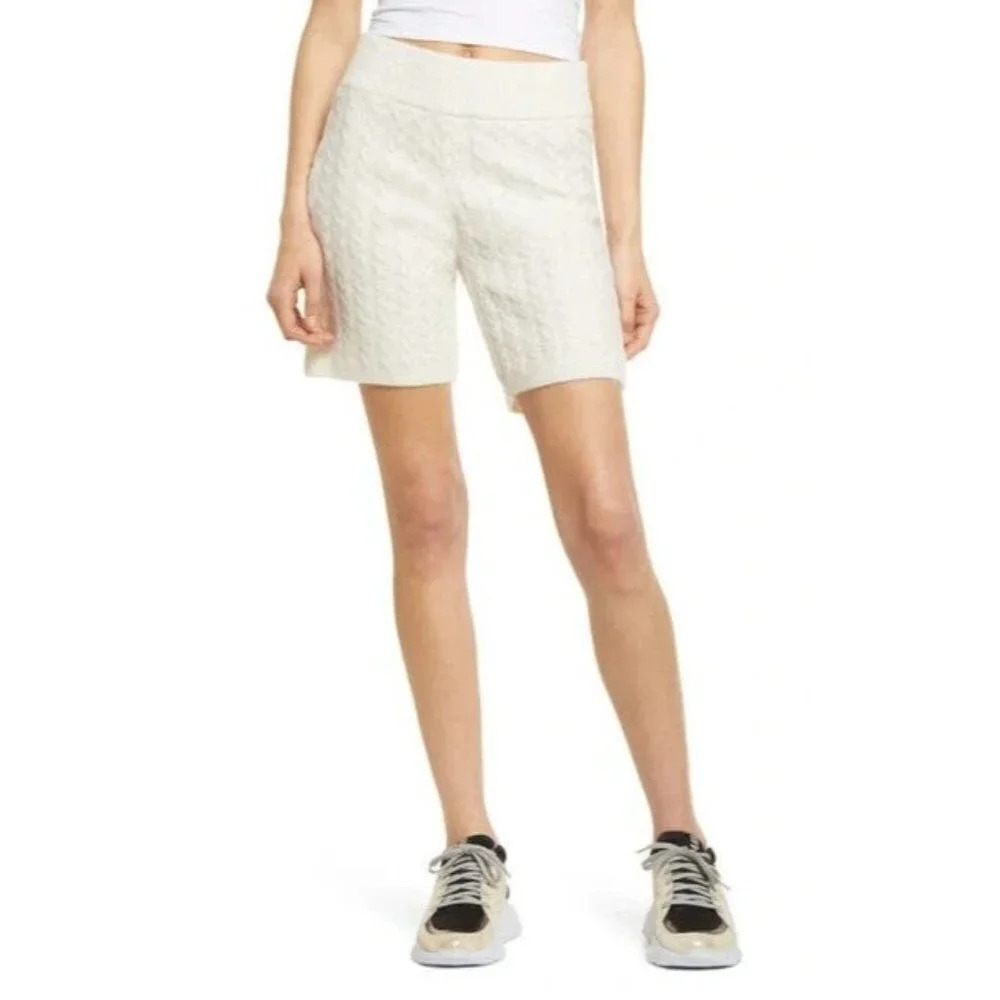Vero Moda Women's Cable Sweater Knit Shorts In Birch Size XS NWT